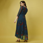 Ethnic Motifs Printed Georgette Maxi Dress